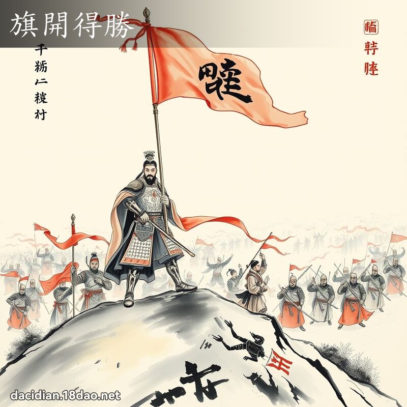 旗開得勝 配图