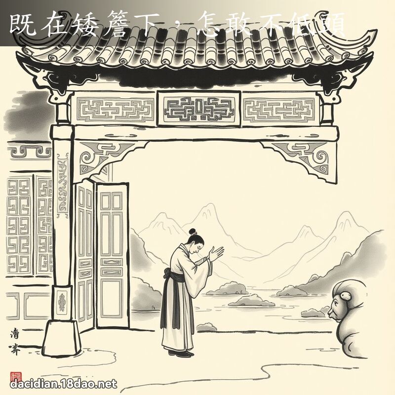 既在矮簷下,怎敢不低頭 配图