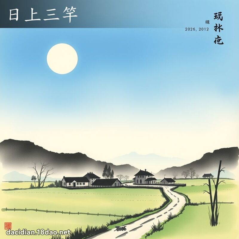 日上三竿 配图
