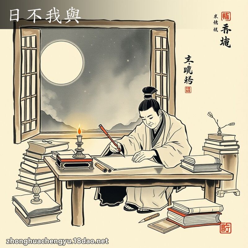 日不我與 配图
