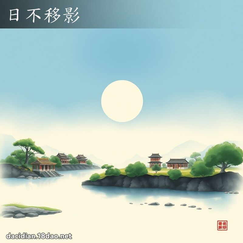 日不移影 配图