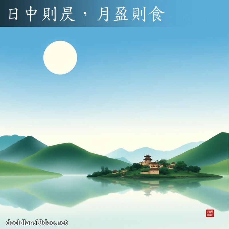 日中則昃,月盈則食 配图