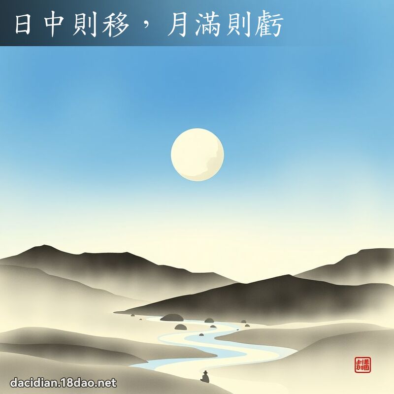 日中則移,月滿則虧 配图