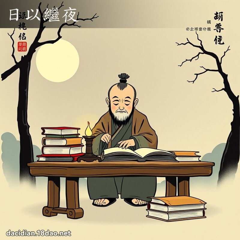 日以繼夜 配图