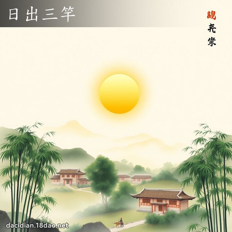 日出三竿 配图