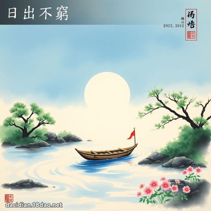 日出不窮 配图