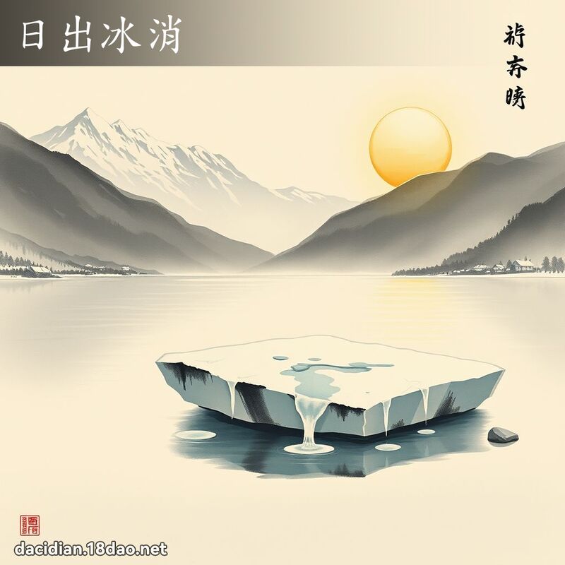 日出冰消 配图