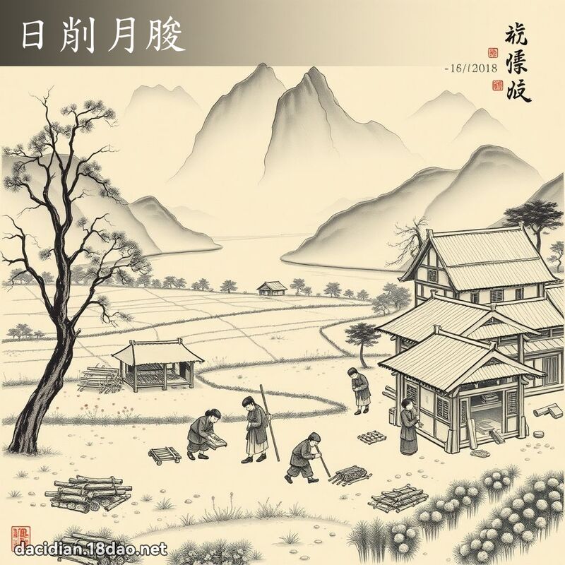 日削月朘 配图