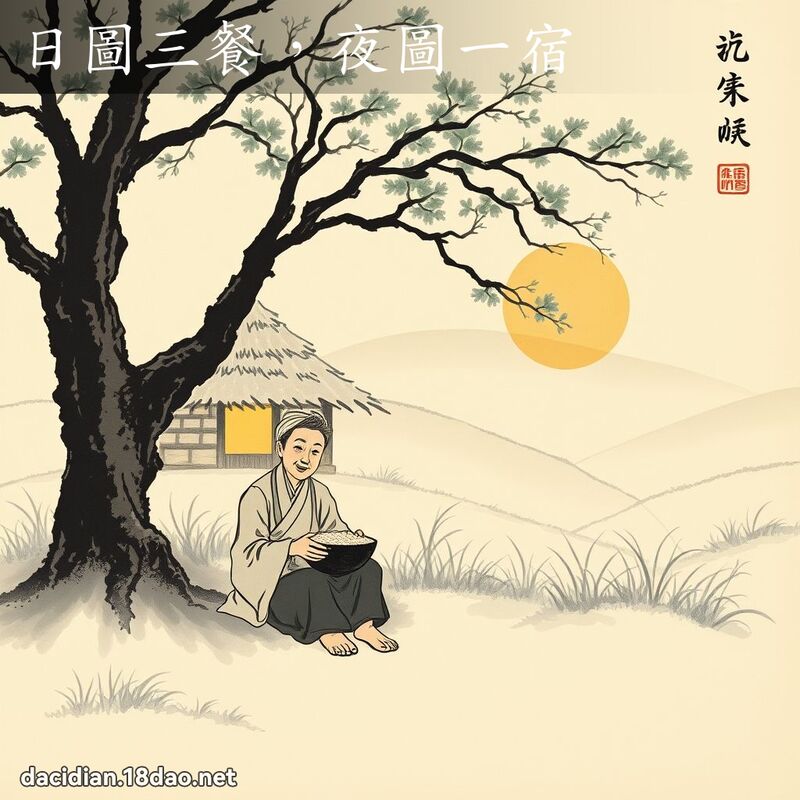 日圖三餐,夜圖一宿 配图
