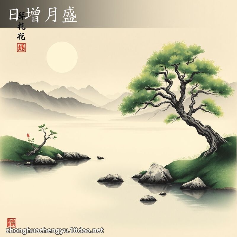 日增月盛 配图