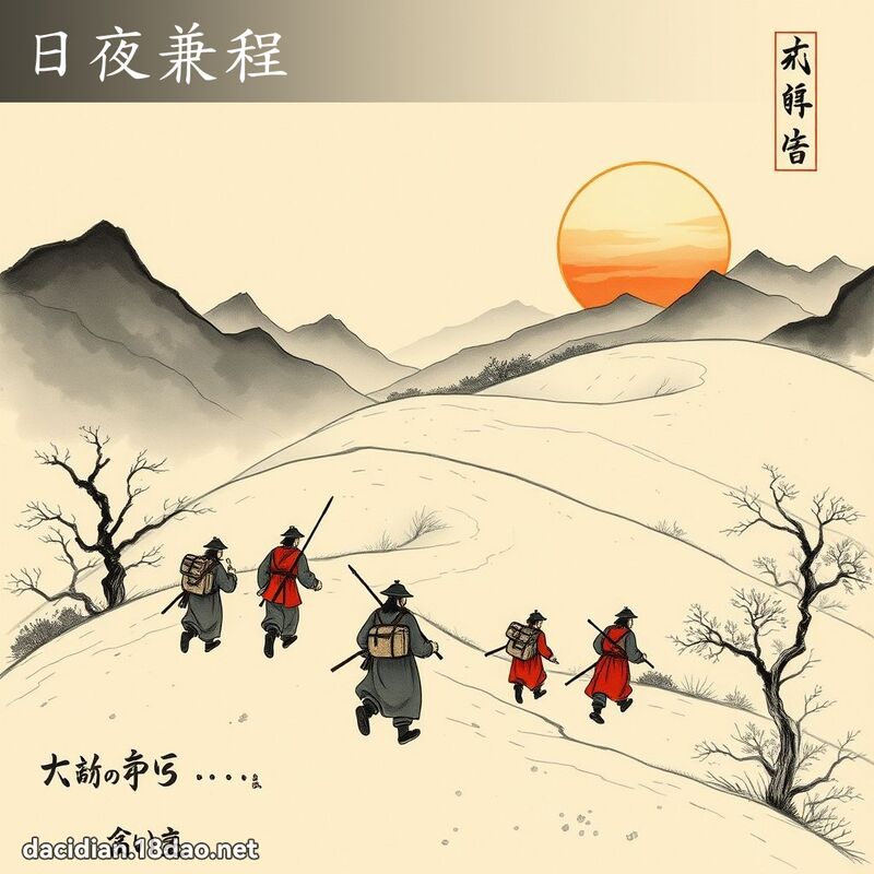 日夜兼程 配图