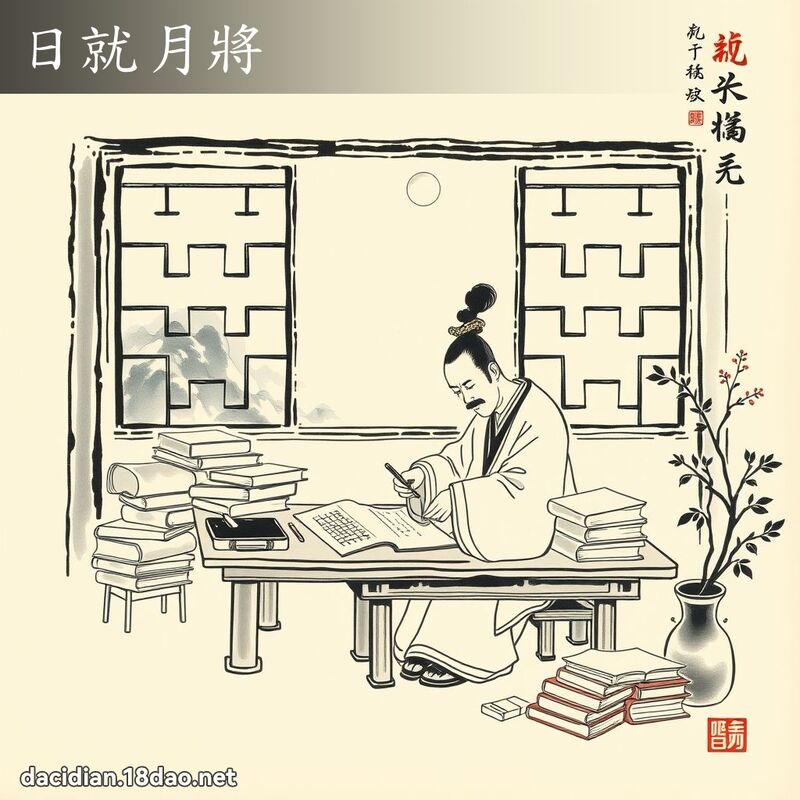 日就月將 配图