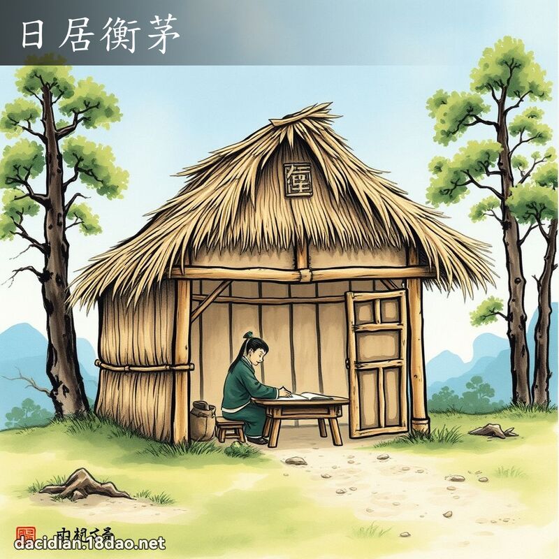 日居衡茅 配图