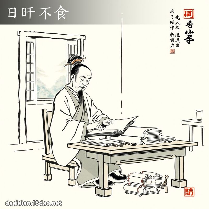 日旰不食 配图