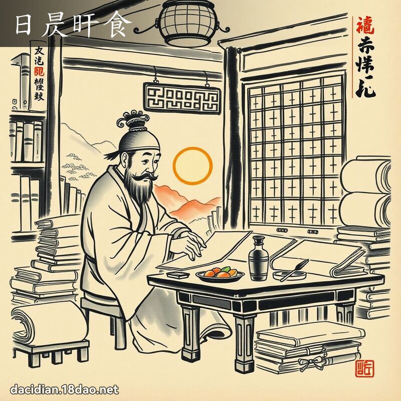 日昃旰食 配图
