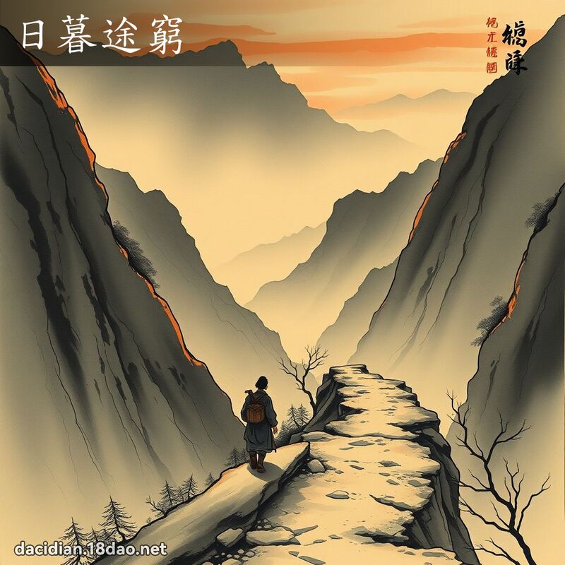 日暮途窮 配图