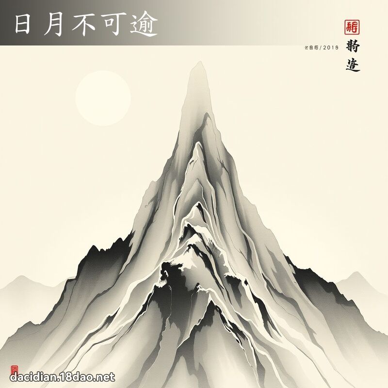 日月不可逾 配图