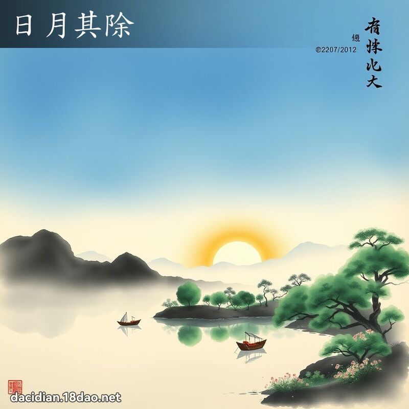 日月其除 配图