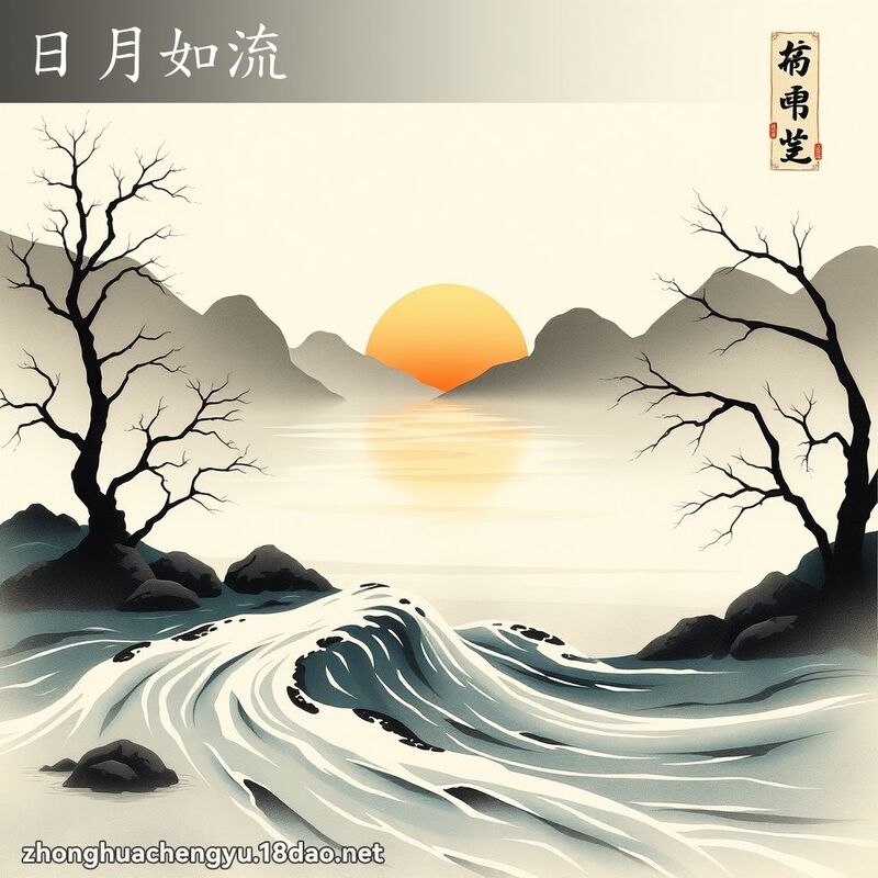 日月如流 配图