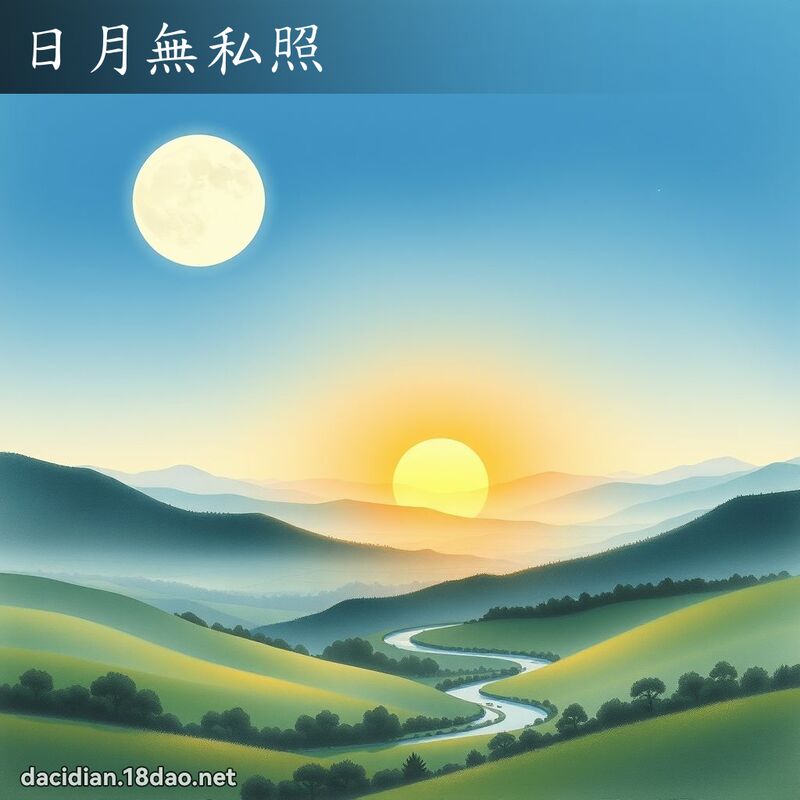 日月無私照 配图