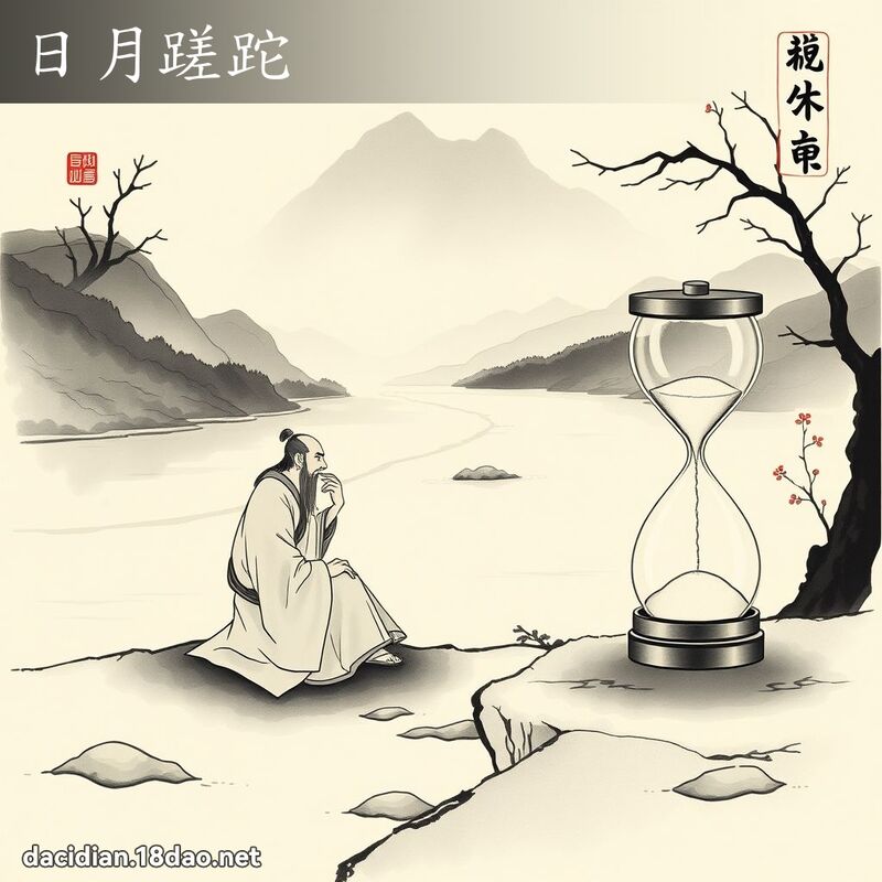 日月蹉跎 配图