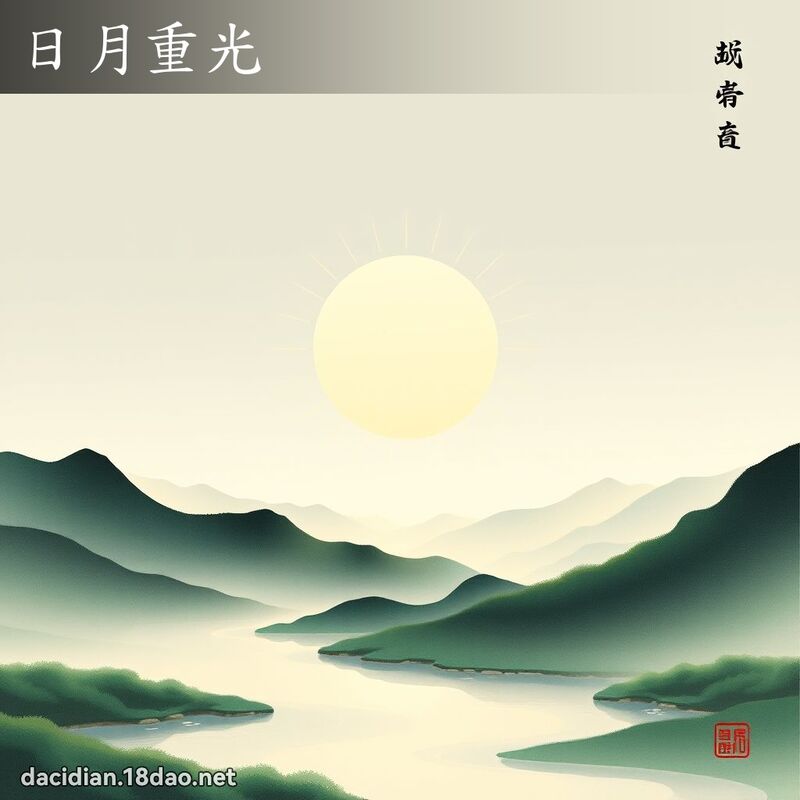 日月重光 配图