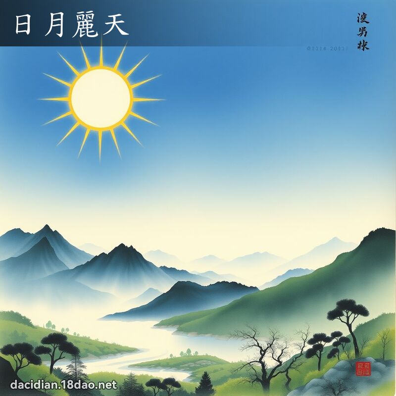 日月麗天 配图