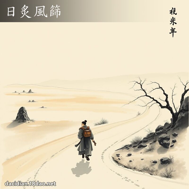 日炙風篩 配图