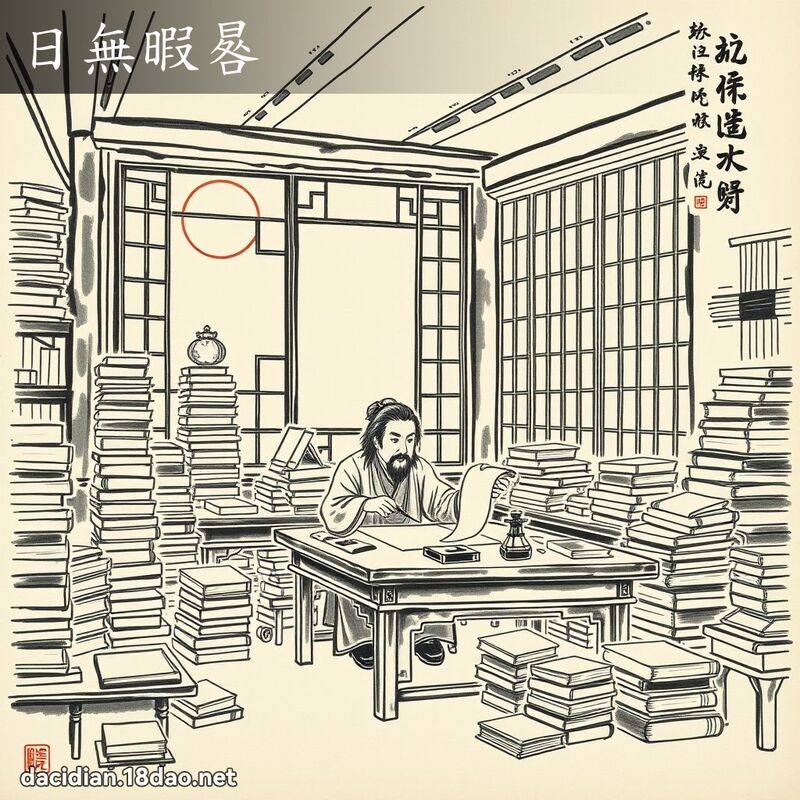 日無暇晷 配图