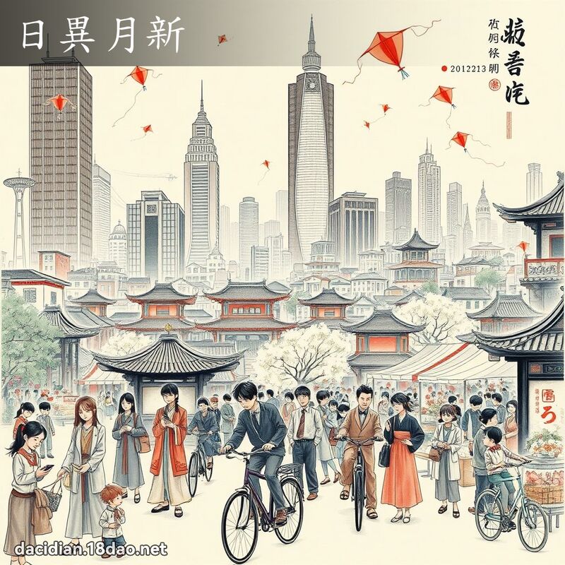 日異月新 配图