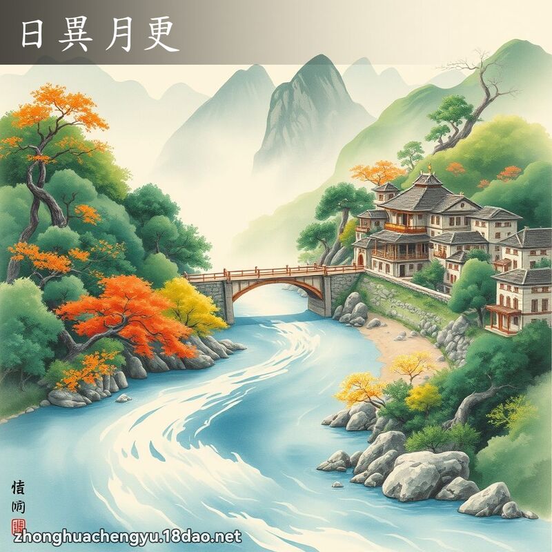 日異月更 配图