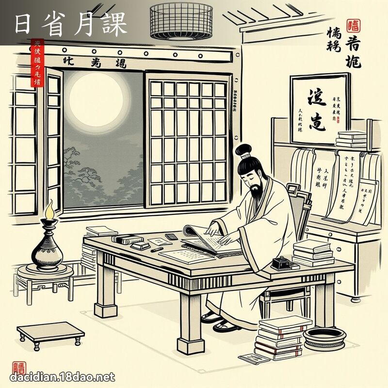 日省月課 配图