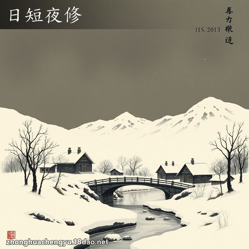 日短夜修 配图