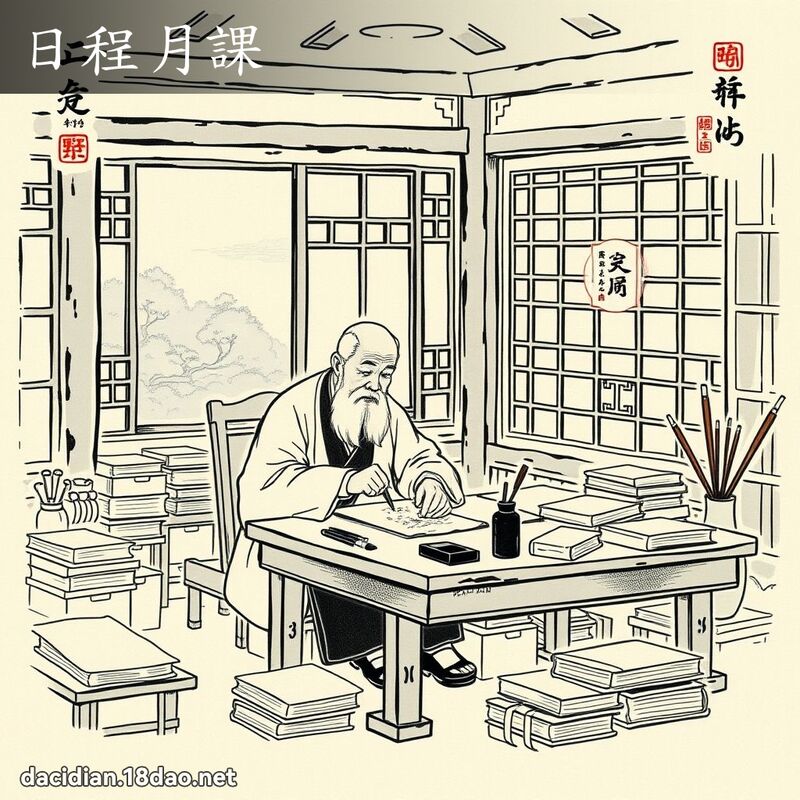 日程月課 配图