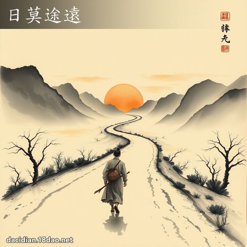 日莫途遠 配图