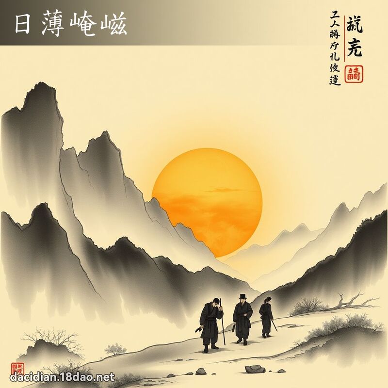 日薄崦嵫 配图