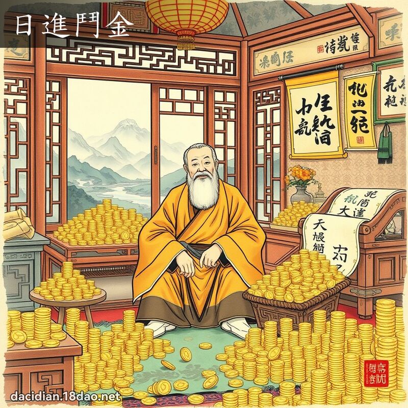 日進鬥金 配图