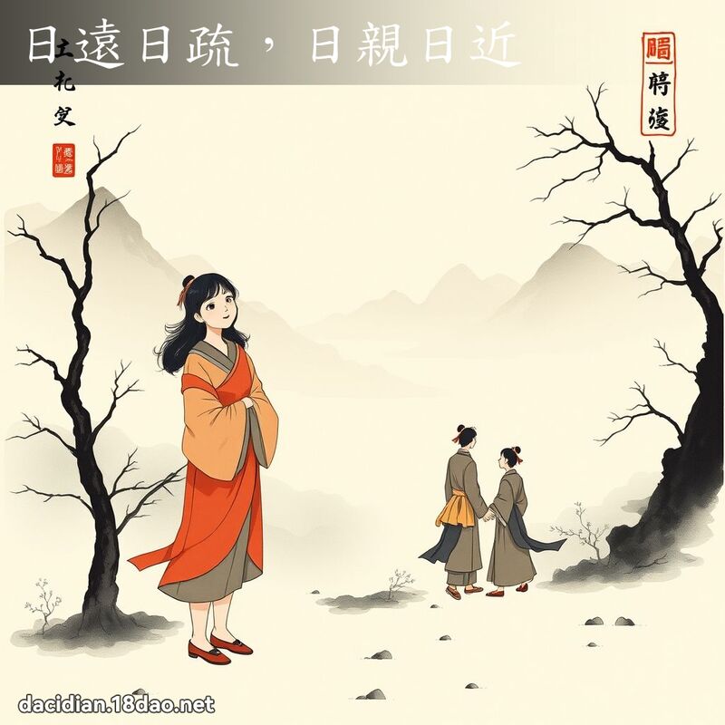 日遠日疏,日親日近 配图
