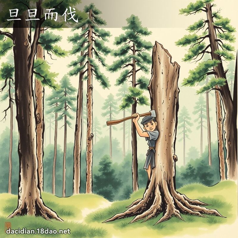 旦旦而伐 配图