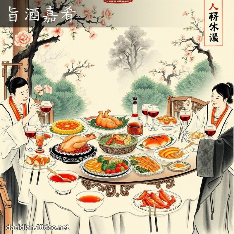 旨酒嘉肴 配图
