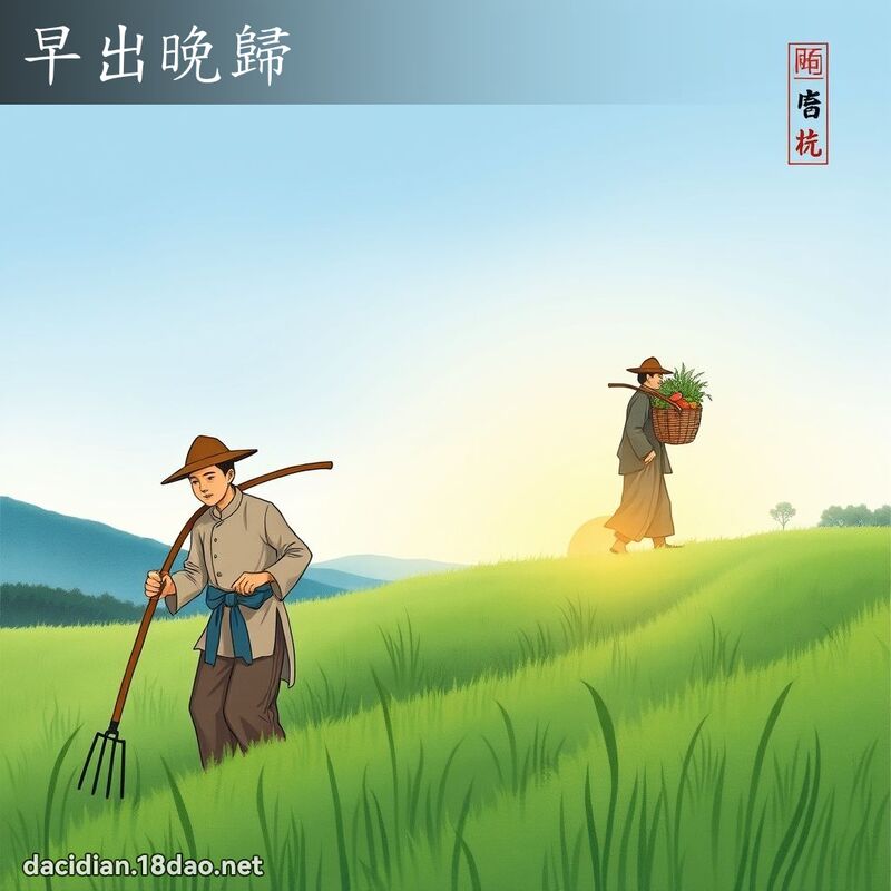 早出晚歸 配图
