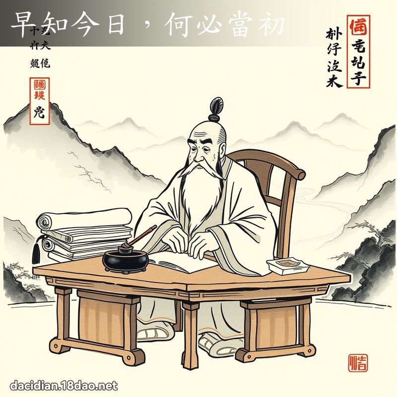 早知今日,何必當初 配图