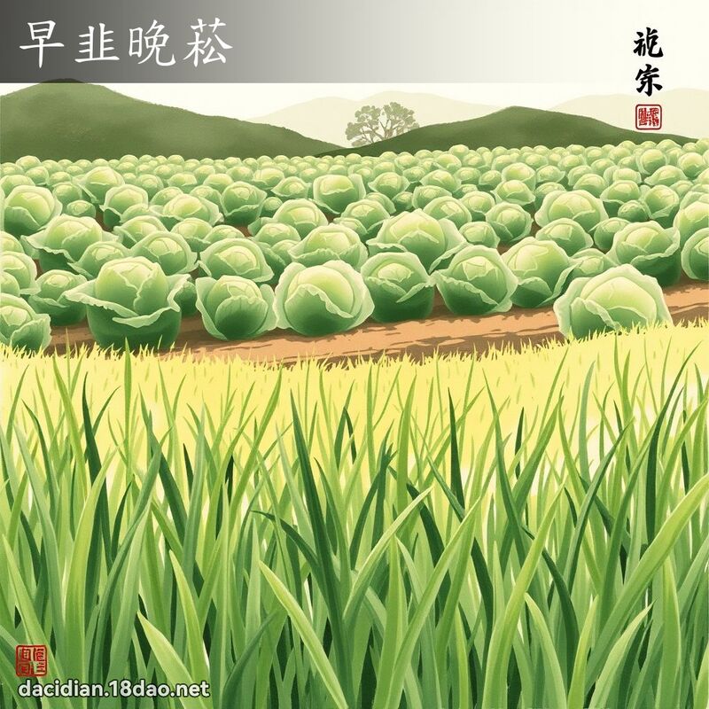 早韭晚菘 配图