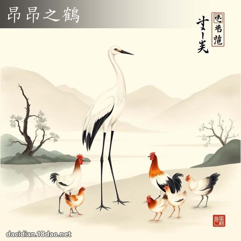 昂昂之鶴 配图
