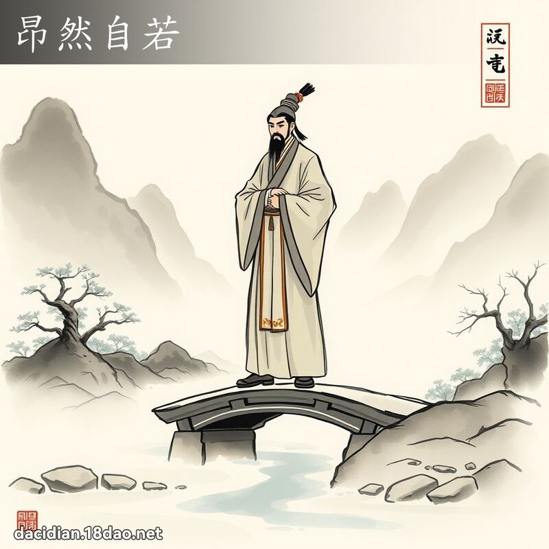 昂然自若 配图