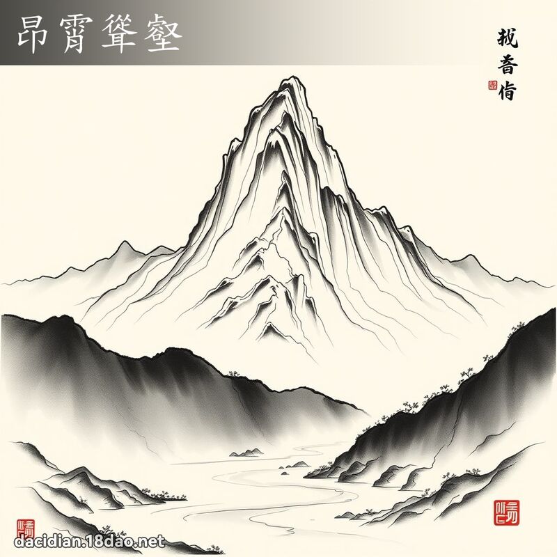昂霄聳壑 配图
