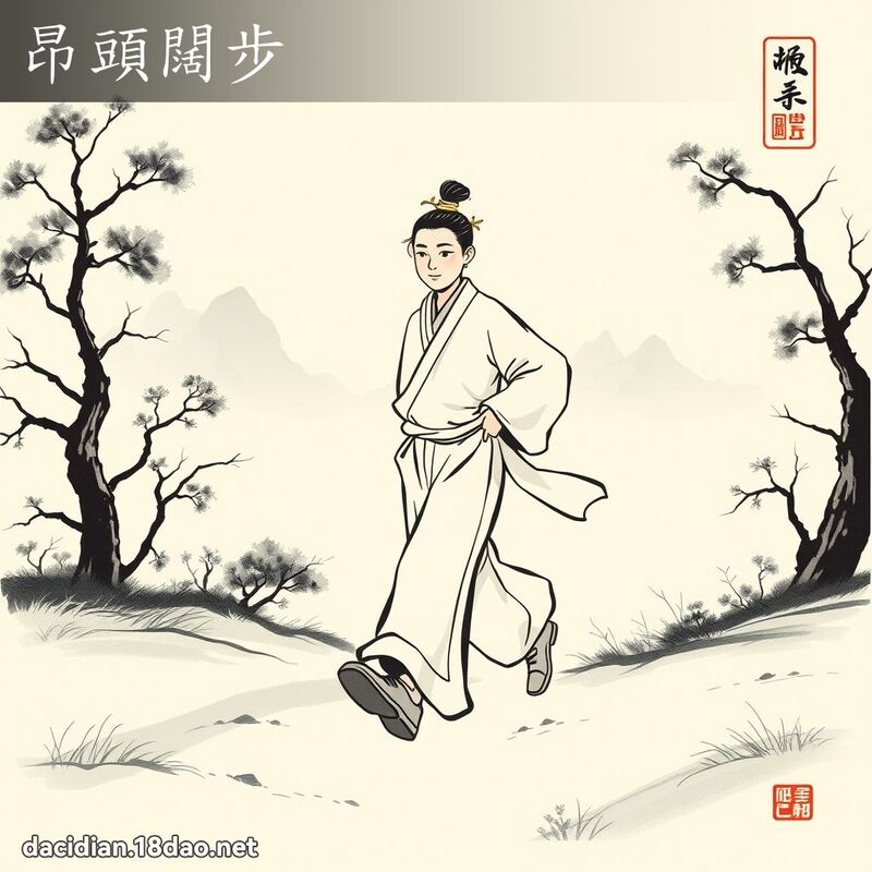 昂頭闊步 配图