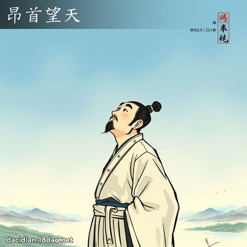 昂首望天 配图