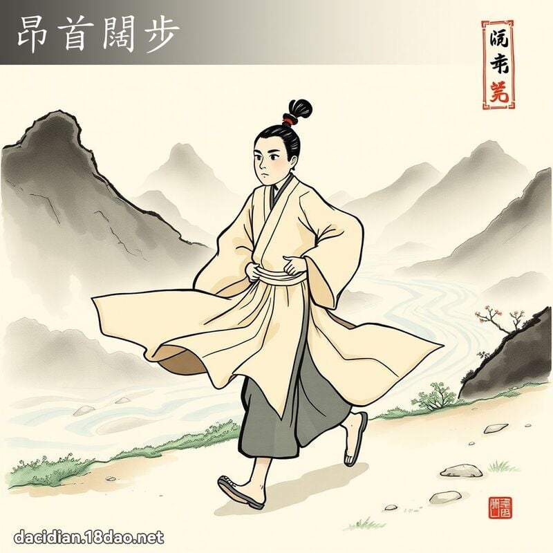 昂首闊步 配图