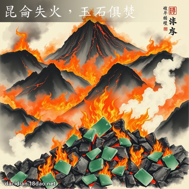 昆侖失火,玉石俱焚 配图